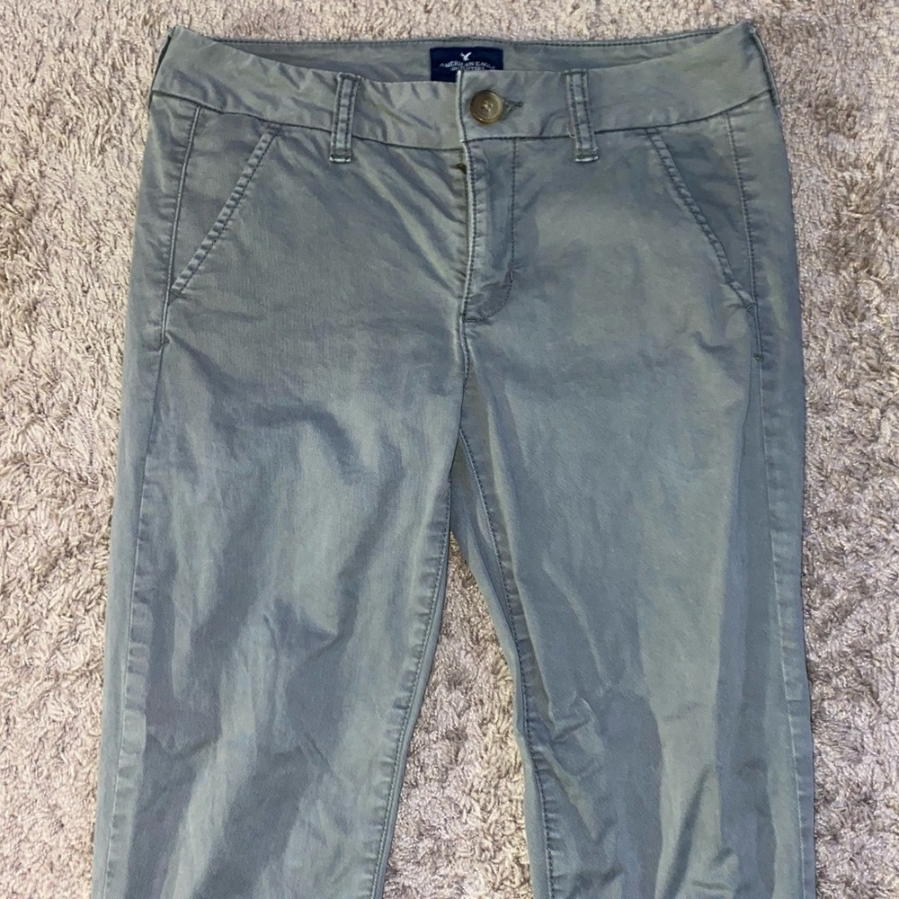 green AE pants.